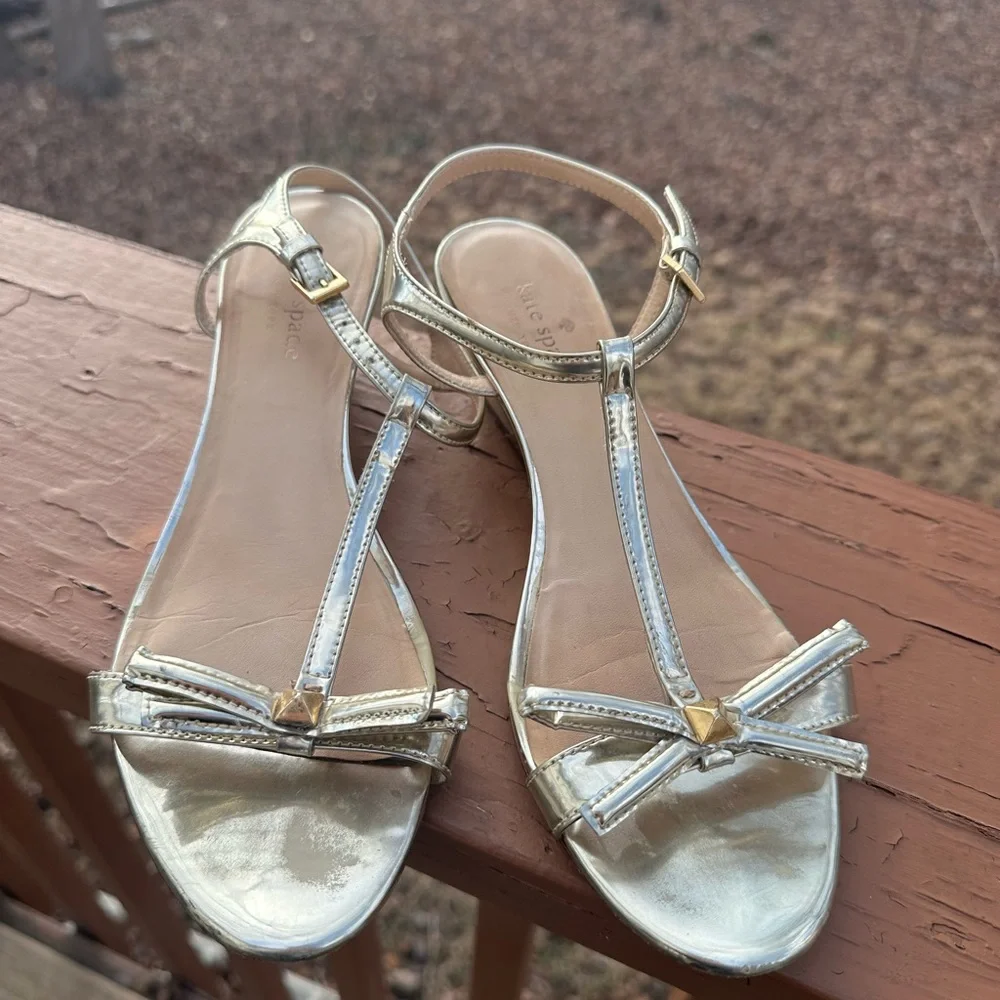 Kate Spade golden sandals